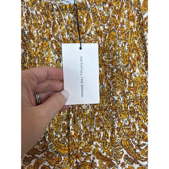 NWT Faithfull The Brand La Romarine La Medina Paisley Midi Dress Multicolor - Picture 6 of 9